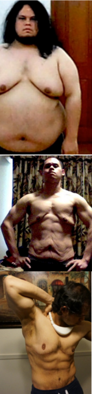 Transformation avant après de Casey Richardson qui a perdu 90 kilos de graisses