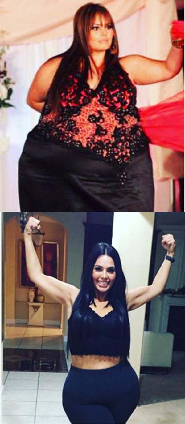 Transformation avant après de Rosie Mercado qui a perdu 113 kilos de graisses